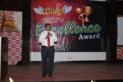 Mr. OM Prakash Director GIIT addressing the audiences.