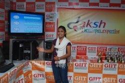 Kavita Pradhan  presenting her project work in Daksh 2012 held at GIIT.