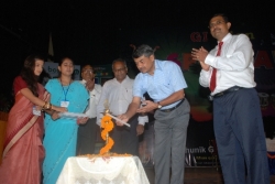 The chief guest inauguratin the function spandan 2009.