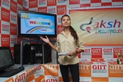 Shradha kumari ojha   presenting her project work in Daksh 2012 held at GIIT.