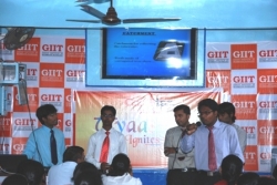 Vikash, Soumik, Santosh, Bishant & Akash (BSCIT-4) presenting 