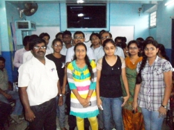 Director Mr. Om Prakash with students and other faculties