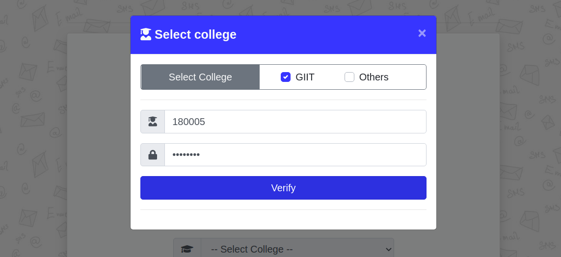 GIIT Student for signup
